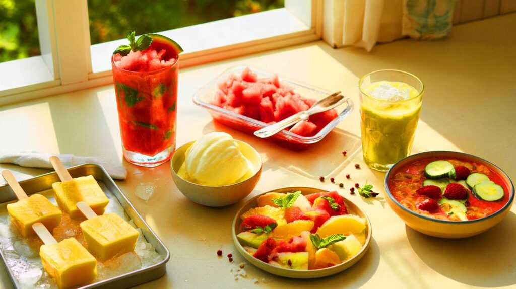 7 receitas refrescantes com frutas da estação para dias quentes