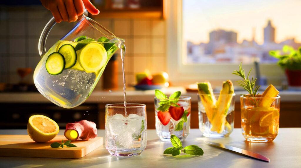 Águas aromatizadas que realmente valem a pena fazer em casa