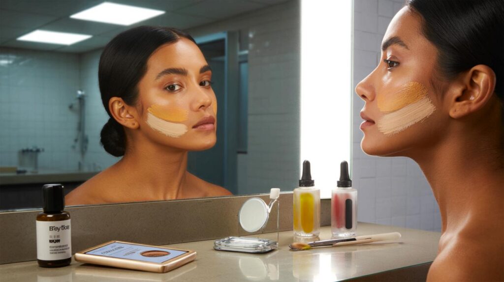 Base que ficou escura e como salvar com mistura e ajuste de subtom