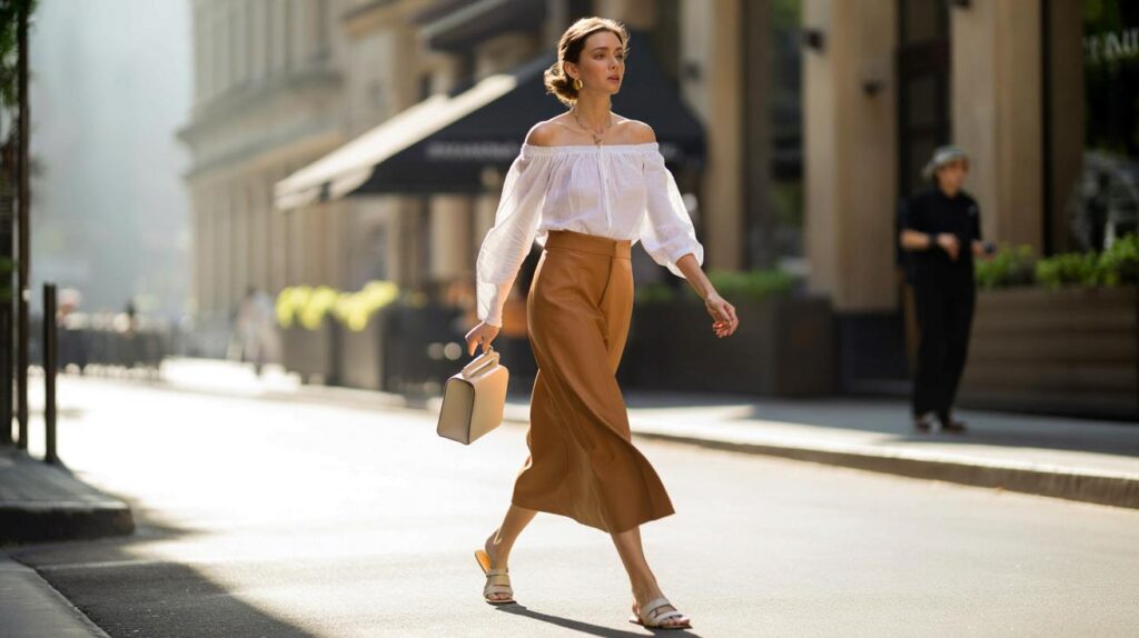 Blusa ciganinha segue forte e fica elegante com saias certas