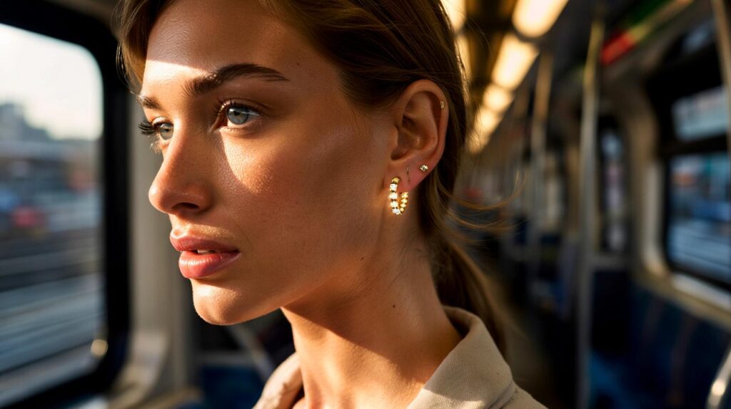 Brinco pequeno que ilumina mais que iluminador e não pesa