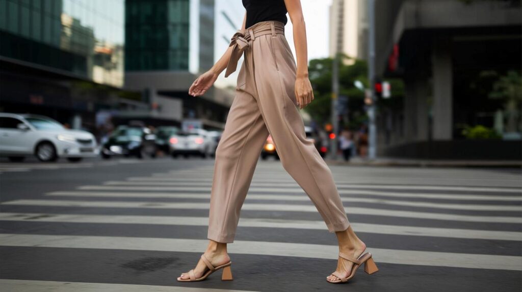 Calça clochard voltou moderna e alonga com sandália certa
