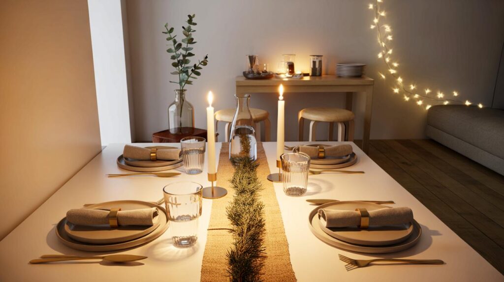Como montar uma mesa de Natal inesquecível mesmo em espaço pequeno