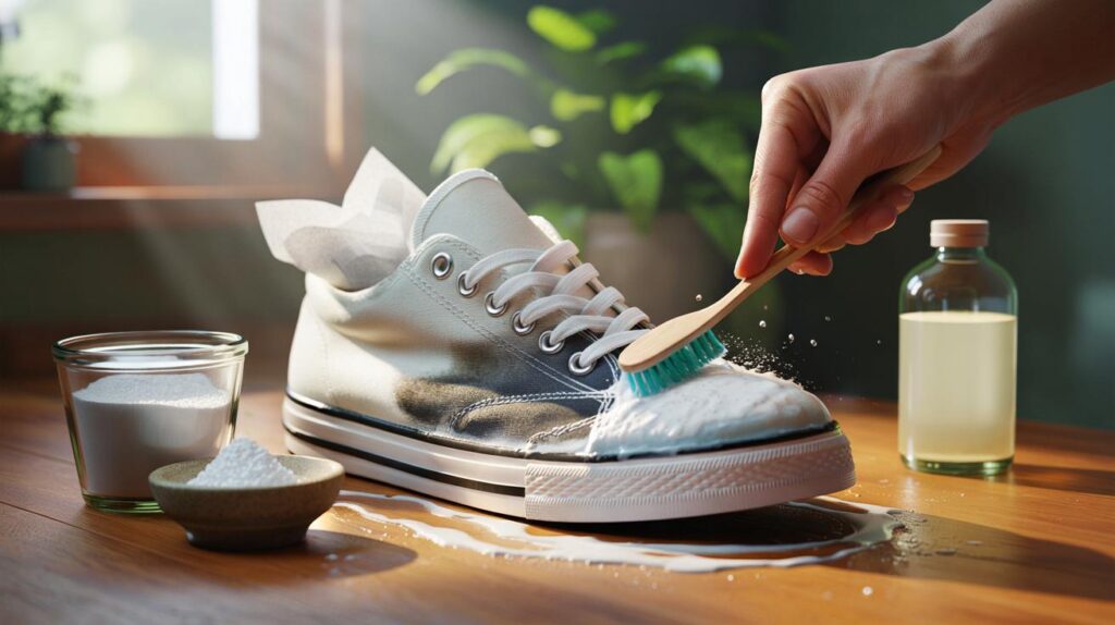 Como recuperar tênis encardido com método de 2 ingredientes que surpreende