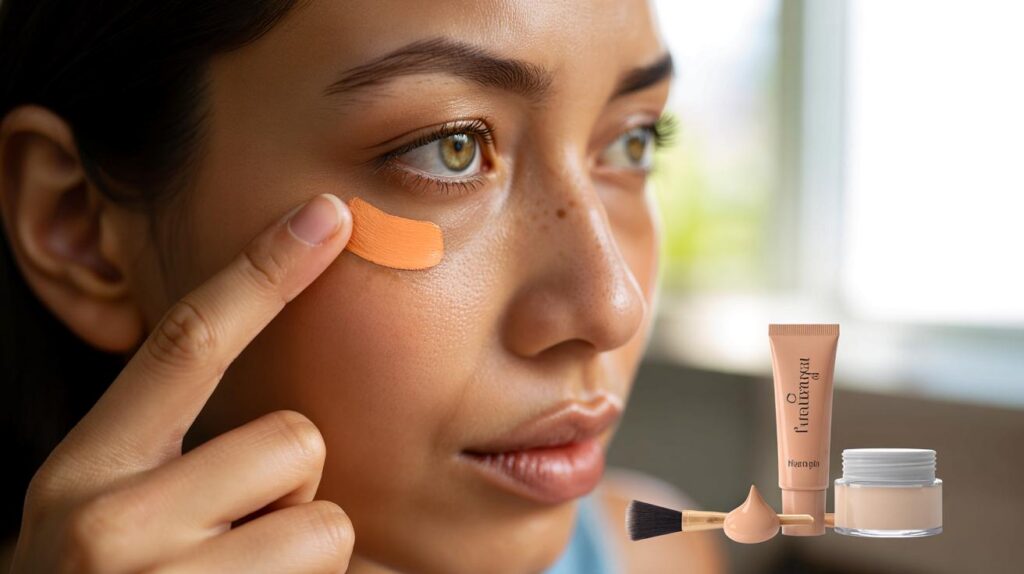 Corretivo pêssego que some com olheira e não craquela sob o olhar