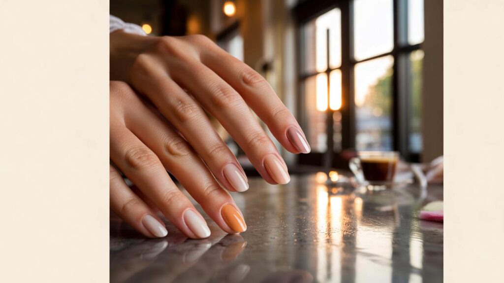 Esmalte nude que deixa mão de rica com brilho perfeito