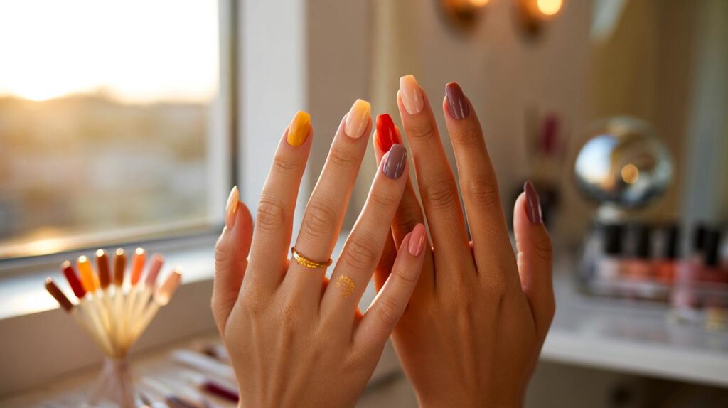 Esmalte que deixa mão bronzeada com tons que acendem a pele