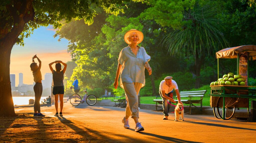 Exercícios leves ao ar livre para movimentar o corpo com prazer