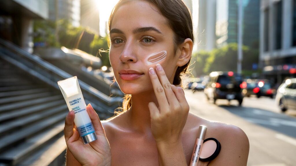 Filtro solar certo que não estoura espinha no calor da cidade e segura a oleosidade