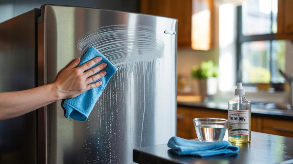 Geladeira de inox sem riscos, sem manchas, com brilho — 7 erros e 5 truques que você ignora