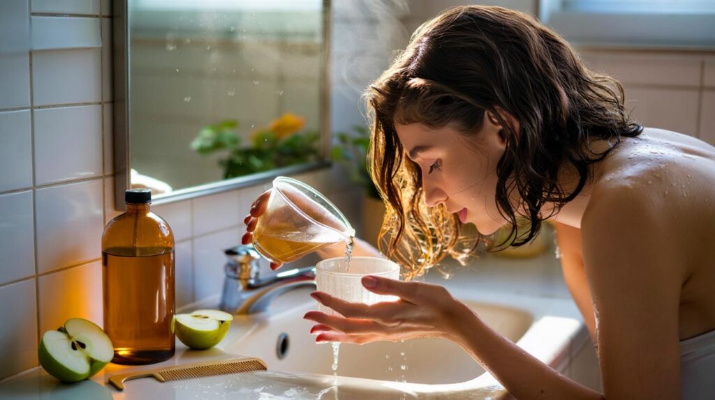 Hidratação capilar com ingrediente de cozinha que dá brilho espelhado na primeira aplicação