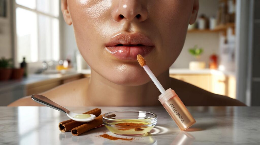 Lábios maiores sem agulha: em 7 minutos e por R$ 4,90, a canela dá volume; você arrisca hoje?