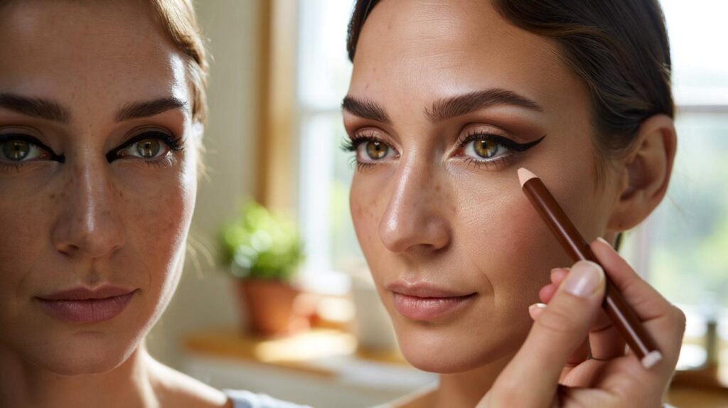 Lápis marrom no lugar do preto e o efeito sofisticado imediato