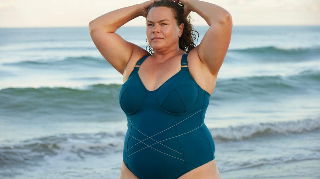 Maiô que dá sustentação real com recortes inteligentes