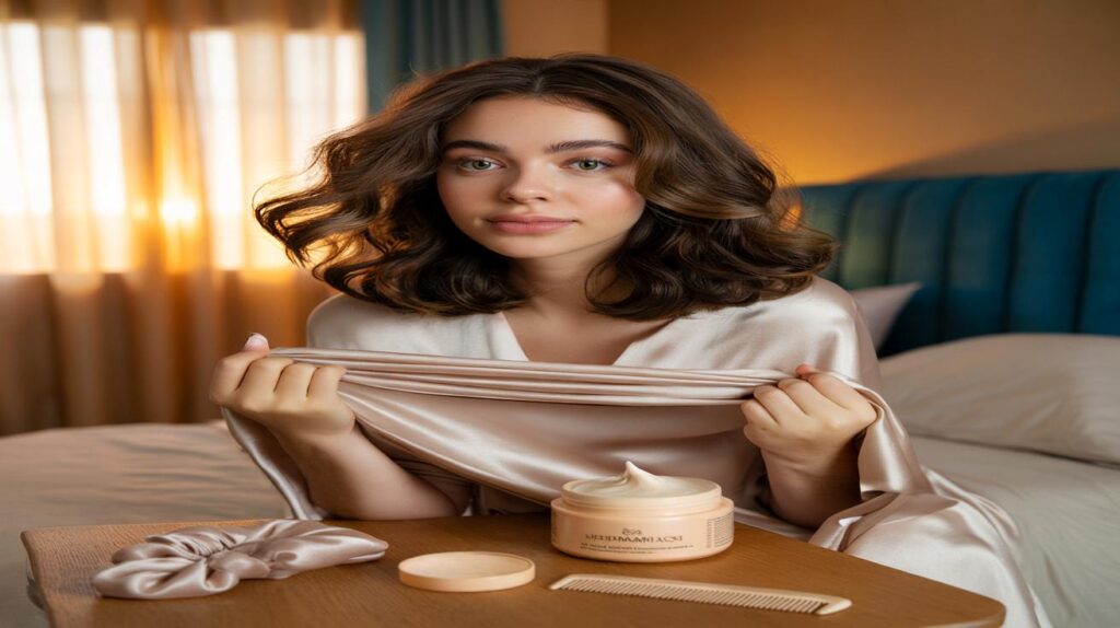 Máscara noturna de cabelo com touca que entrega resultado na primeira noite