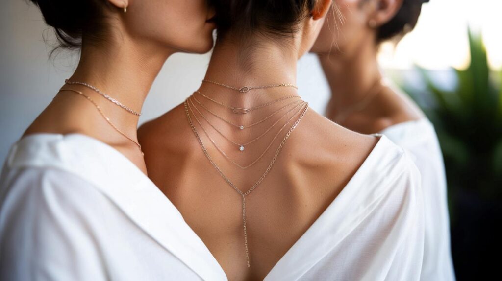 Mix de colares sem embolar no pescoço com ordem e distâncias certas