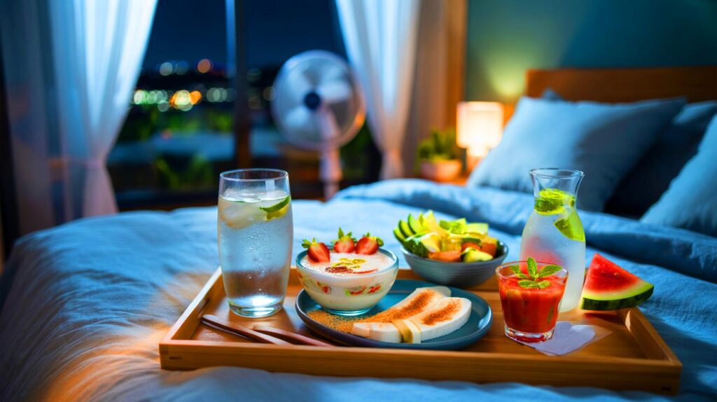 O que comer à noite para dormir melhor mesmo com calor