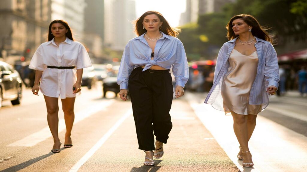 Sete maneiras de usar camisa masculina e ficar hiper feminina e estilosa