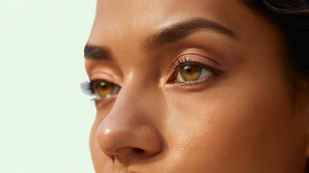 Sombra cremosa que não acumula no calor e dura o dia inteiro