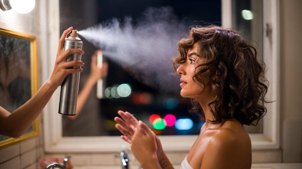 Spray fixador que não deixa cabelo duro e segura a noite inteira
