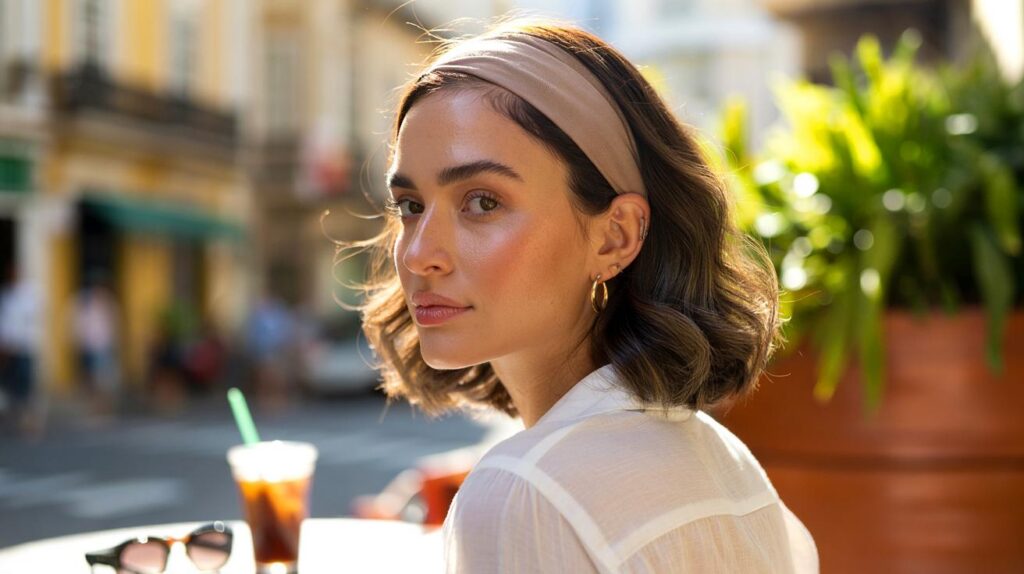 Tiara acolchoada mais discreta e chique para dias de calor