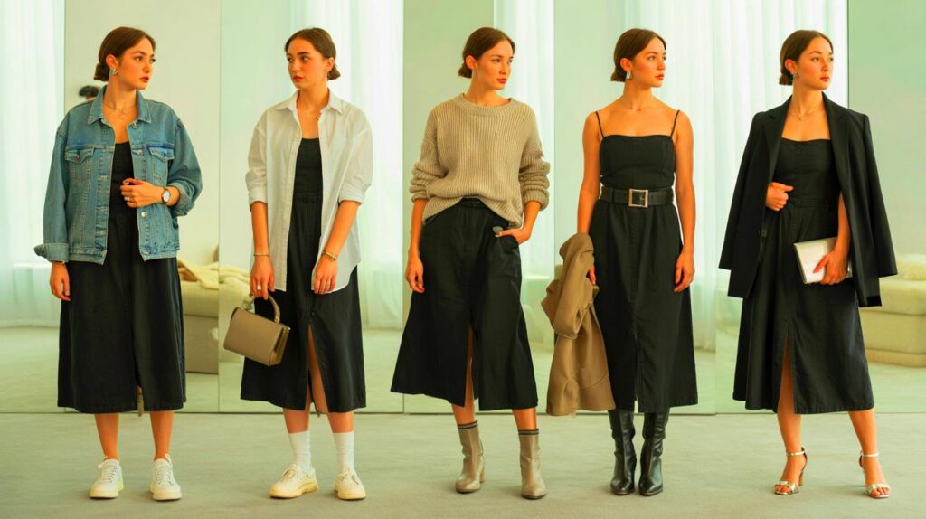 Um vestido, cinco looks: como variar usando a mesma peça