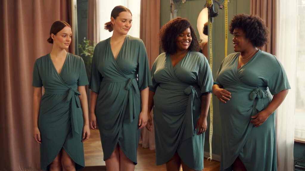 Vestido envelope é universal mesmo e testamos em 4 corpos para provar