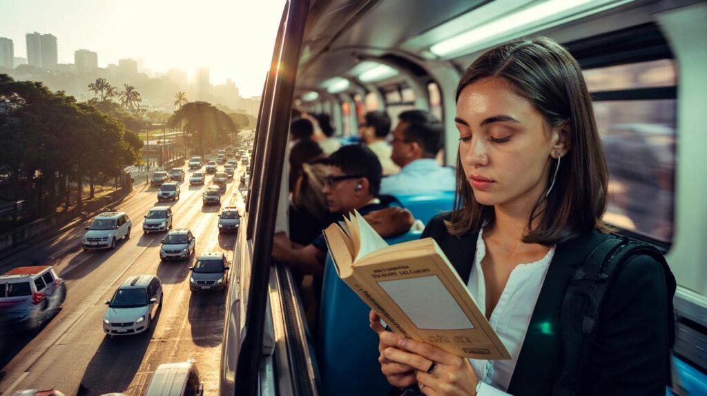 Você sabia que trocar carro por metrô + livro no trajeto está sendo tendência urbana?