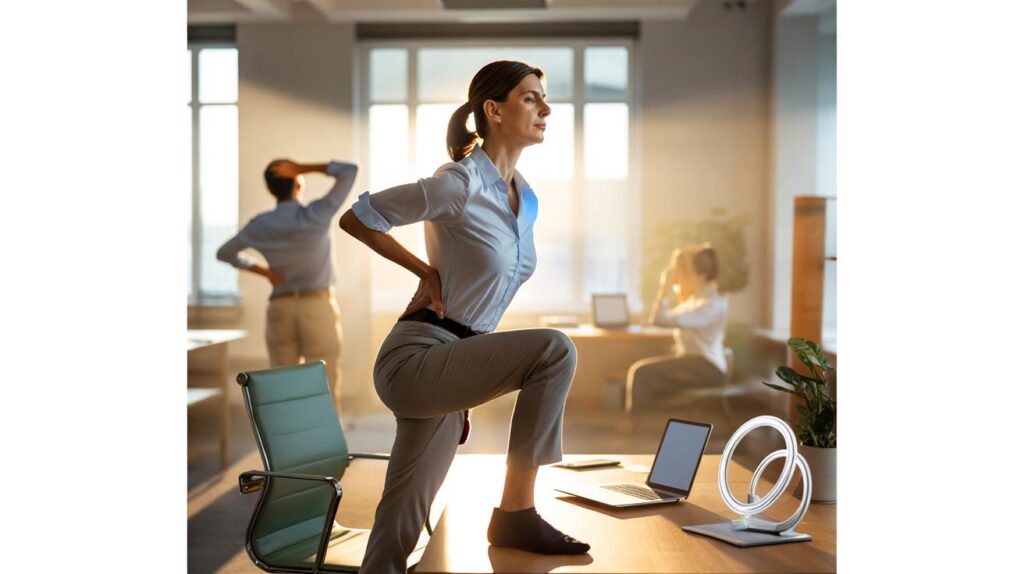 Você tem 15 minutos? Veja como esse alongamento salva sua coluna no escritório