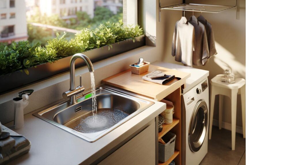 Adeus ao tanque de coluna: sua lavanderia cabe? sobrepor de R$ 200 a R$ 600 muda tudo no seu apê