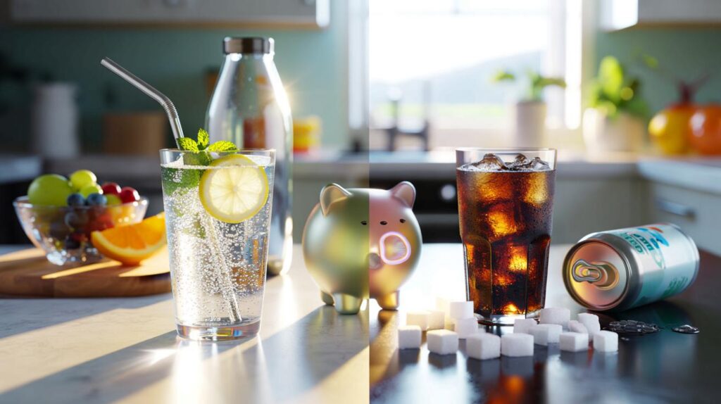 Água com gás ou refrigerante: sete fatos que mexem com sua saúde e seu bolso — você e sua família?