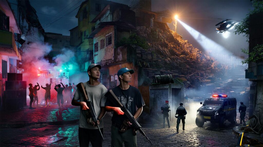 Antes da megaoperação no Alemão: você levaria seus filhos aos bailes do CV com 91 fuzis e loló?