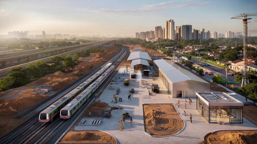 Antiga Ford vira pátio do metrô em São Bernardo: 3 estações na linha 20-rosa para você ter tempo?