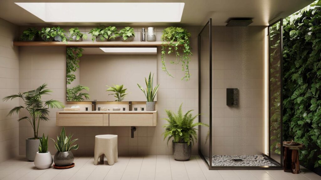 Banheiro sem janela na sua casa: 7 plantas que sobrevivem, evitam mofo e ficam lindas com LED?