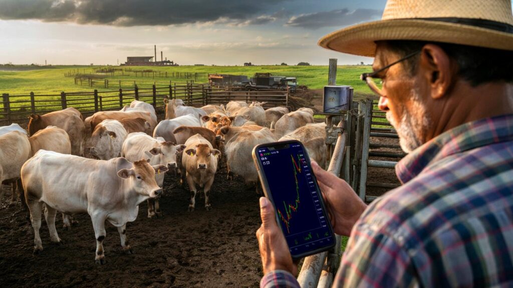 Boi gordo na B3 cai R$ 11 por arroba em 24h e negócios dobram: você segura ou vende hoje agora?