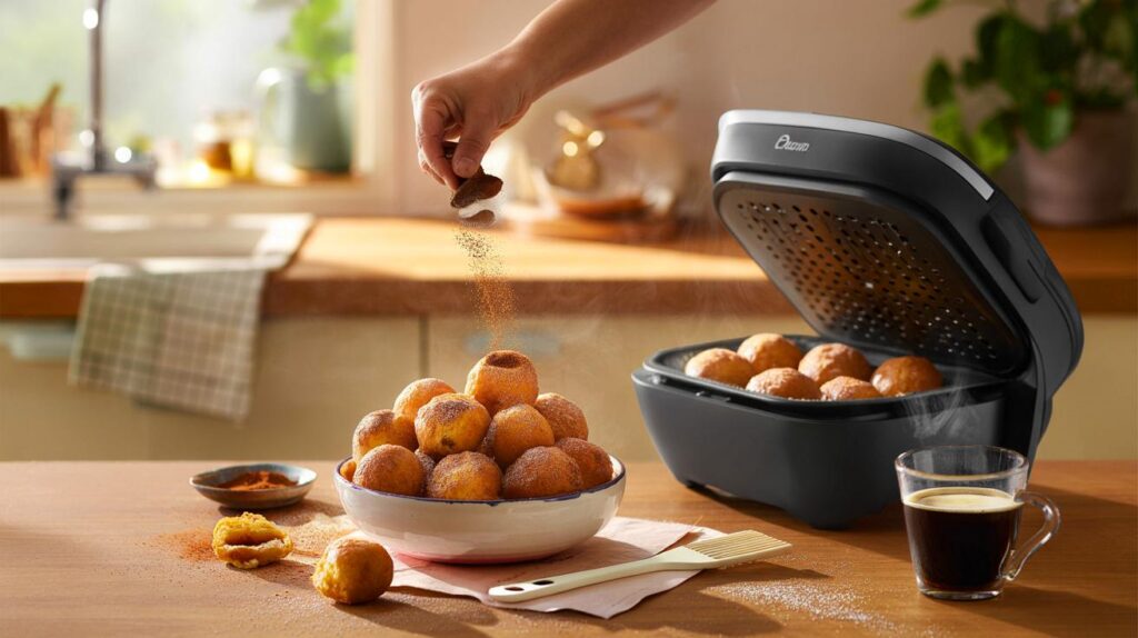 Bolinho de chuva na airfryer em 15 minutos: você também quer lanche quentinho sem fritura?