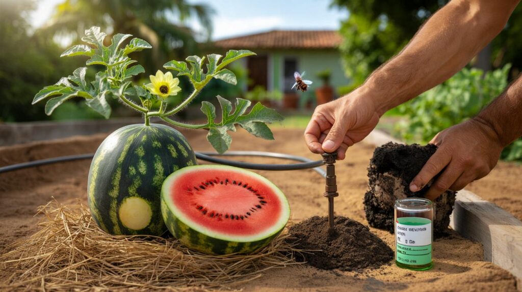 Brasileiros erram no solo da melancia: 7 ajustes simples que aumentam o açúcar em 30% no quintal?