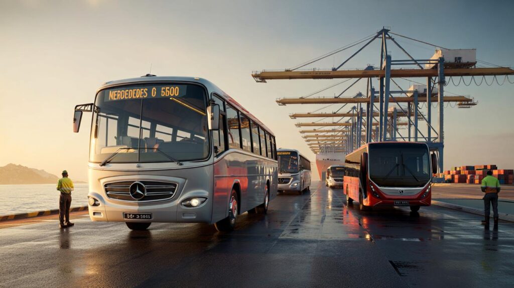Brasileiros, vocês sabiam? mercedes-benz leva 85% das exportações de ônibus de são bernardo