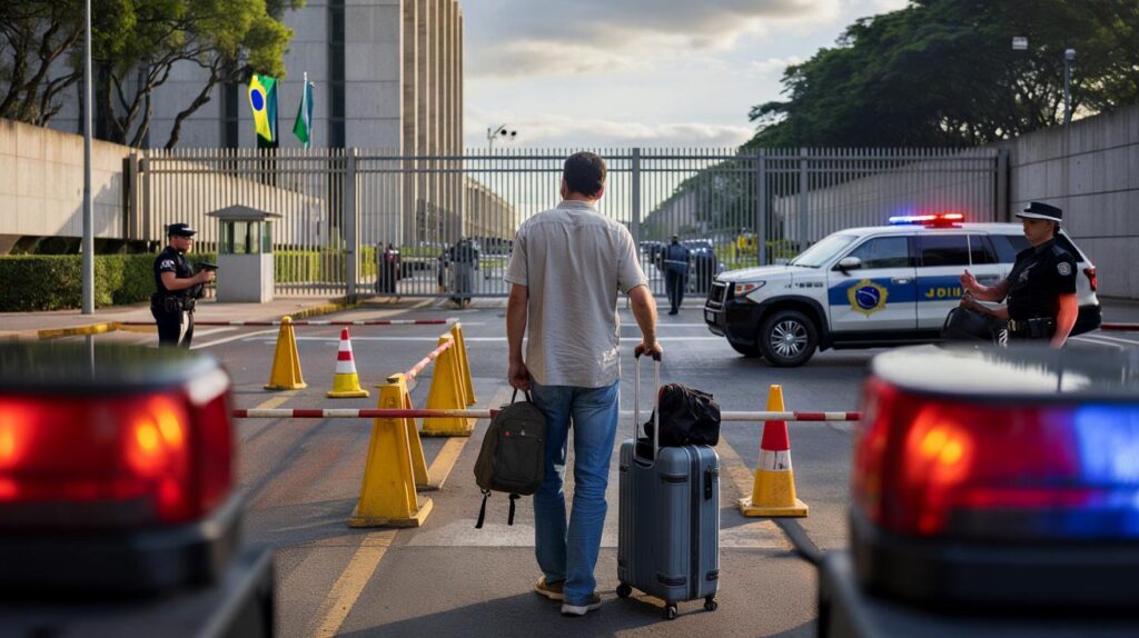Brasilienses, atenção: homem de 32 anos ameaça Donald Trump e tenta entrar na embaixada dos EUA