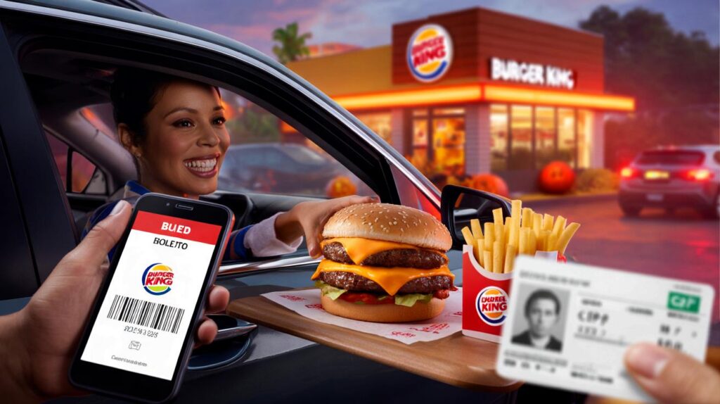 Burger King dá burger grátis no drive-thru nesta sexta: você mostra o boleto e leva 1 Cheddar?