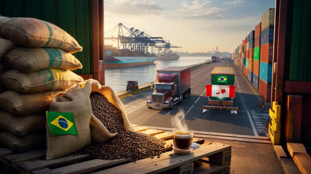 Café brasileiro desvia para o Canadá: você paga a conta do tarifaço de 50% nos EUA e alta de 41%?