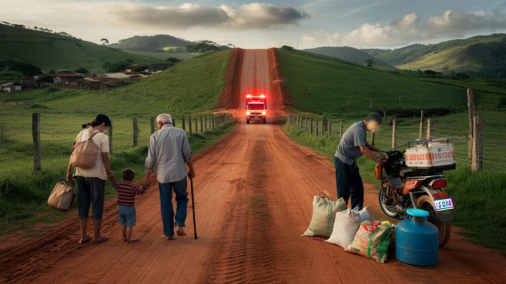 Camanducaia, MG: muro de concreto fecha única estrada e isola 15 famílias; e se fosse você?