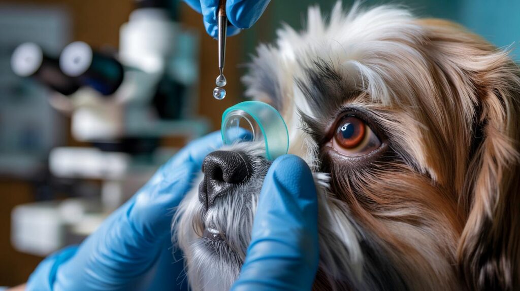 Cão volta a enxergar com lente humana: e se fosse o seu pet? 95% de risco, 15 dias salvaram