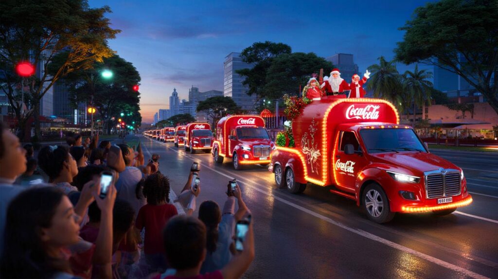 Caravana de Natal da Coca-Cola: quais cidades de SP recebem os caminhões e quando você verá