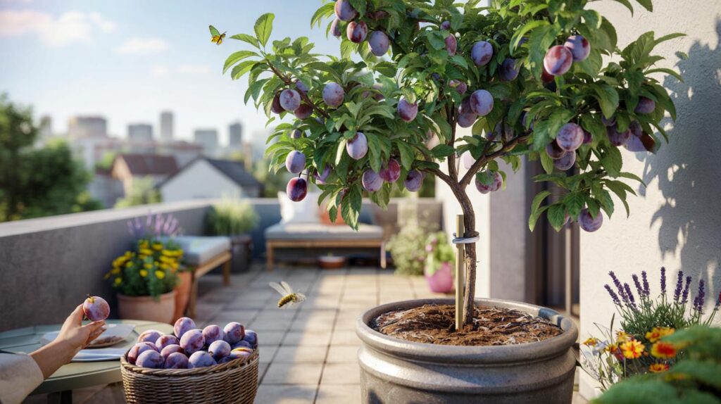 Casa pequena, piso sem rachaduras e frutas no verão: você plantaria 1 ameixeira e ganharia 20 kg?