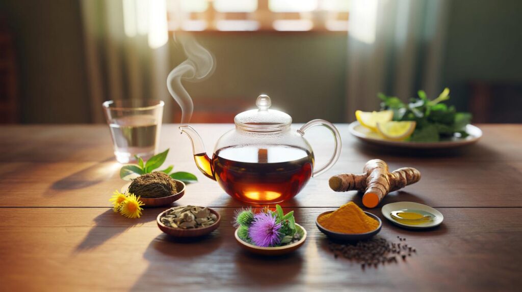 Chás para você que sente o fígado pesado: veja 4 receitas seguras e avisos que ninguém te contou