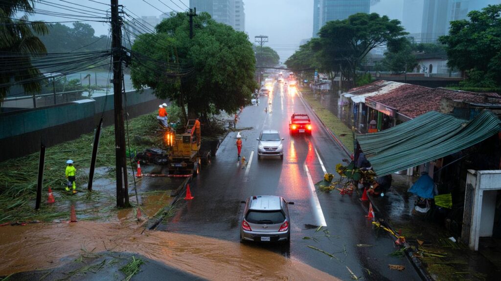 Chuva e ventania em Goiás: você ficou sem luz? 141 mm, telhados arrancados e ruas bloqueadas