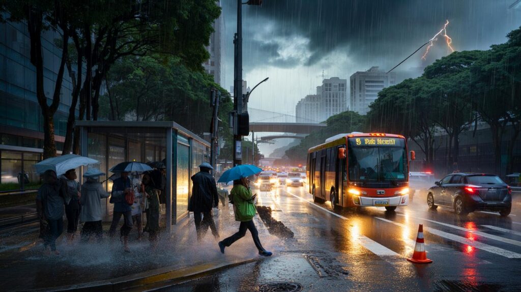 Chuva intensa em SP neste domingo: você corre risco de alagamento? 50 mm, ventos e queda de árvores