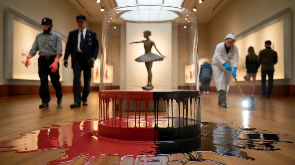 Degas e tinta vermelha no museu: você aceitaria 18 meses de prisão por um protesto climático?