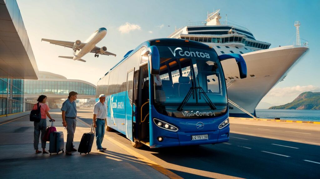 Do avião direto pro navio: veja a Cometa levar você de GRU, Congonhas e Jabaquara ao Porto de Santos